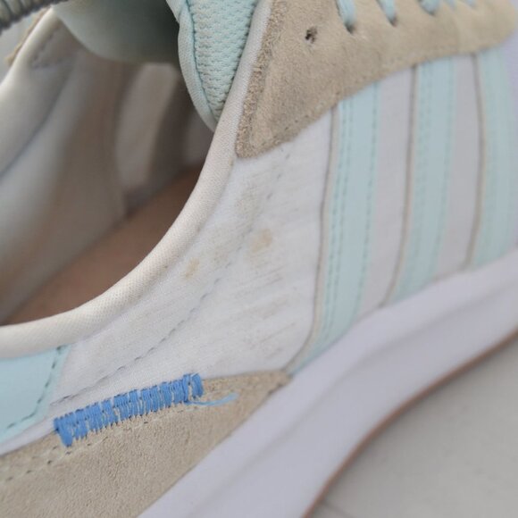 Adidas Womens Run 70s Shoe Size 9 White Blue and Tan - Picture 9 of 10